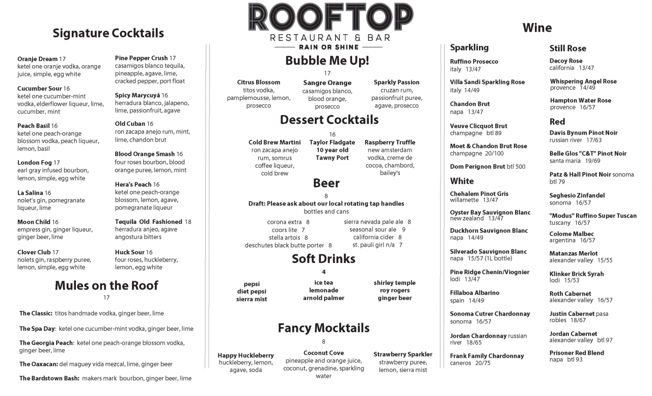 Rooftop restaurant Rooftop restaurant